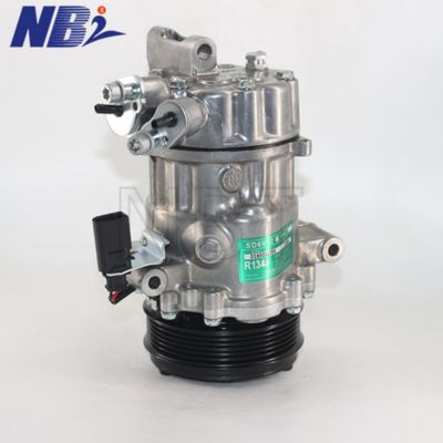 Harga yang bagus Kompresor AC SD6V12 untuk VW Polo Derby Vento SKODA Fabia Rapid 14339N 6RF820803A 6RF820803B 6RF820803 6R0820803A 6R0820803B 12V on line