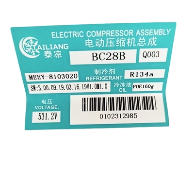 Harga yang bagus Kompresor Udara BYD E6 MEEY-8103020 531.2V Kondisi Baru Pilihan Tegangan 12V dan 24V on line