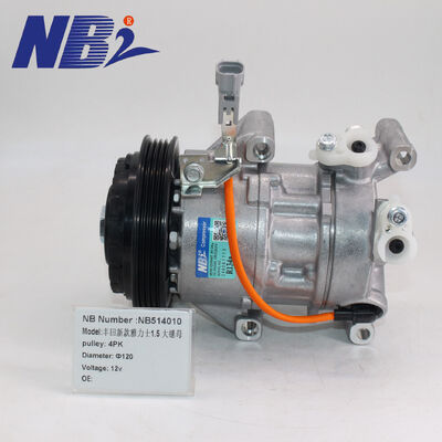 Harga yang bagus 88310-0D070 Auto 12V Kompresor AC untuk Toyota Yaris 1.3 Corolla Vios 1nz Bagian Kompresor AC Mobil12V 883100D140 on line